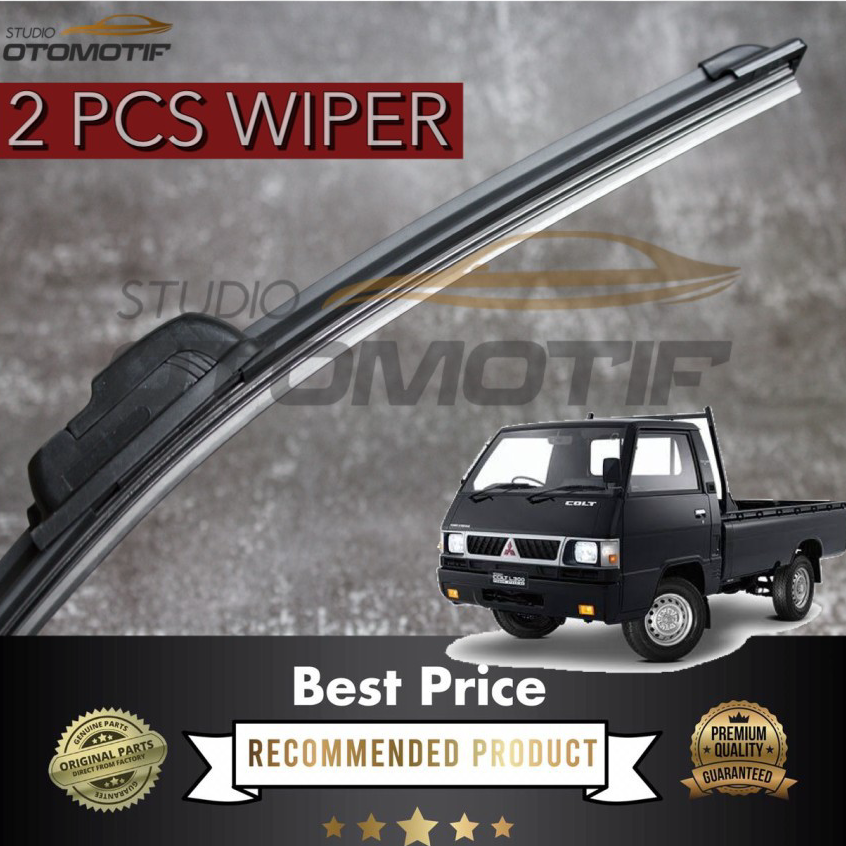 ☇✯✱ WIPER L300 COLT FRAMELESS / WIPER MOBIL L300 PISANG 2PCS