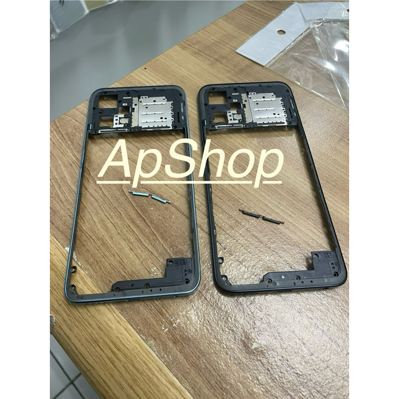 Bezel Tulang Tengah Bazel Dudukan Tutup Mesin REALME 9 Pro 5G Original - Black