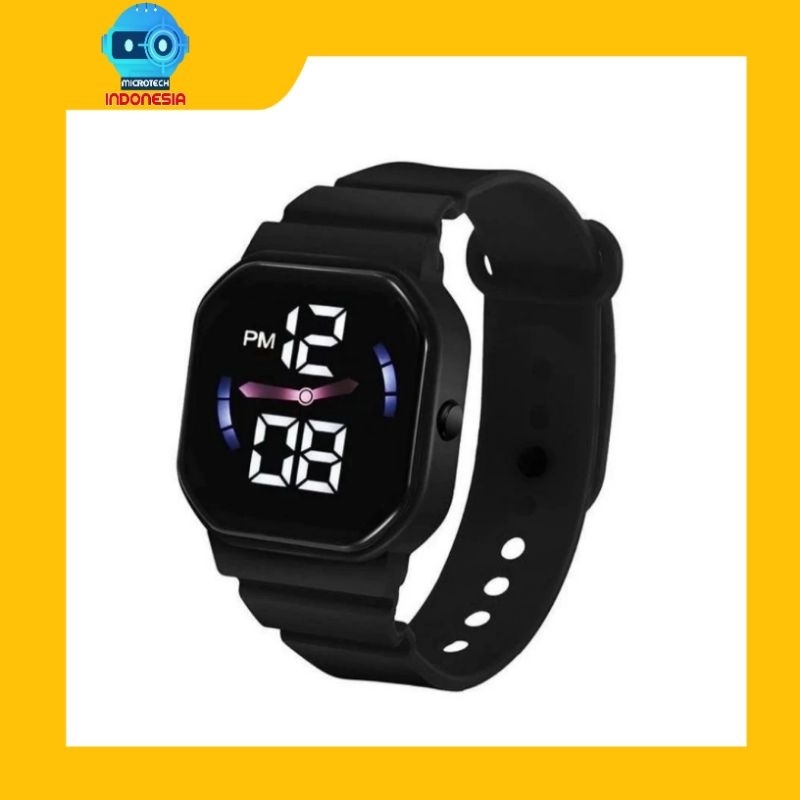 Jam Tangan Led Digital Pria Wanita Couple Murah Grosir Jam Tangan Rubber V10