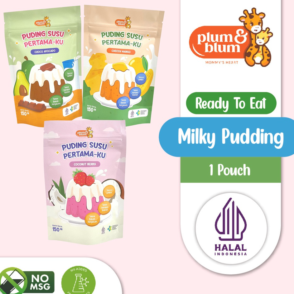 

Ready Stock Plum & Blum Silky Pudding Susu Buah Snack Mpasi - 150 gram Seller