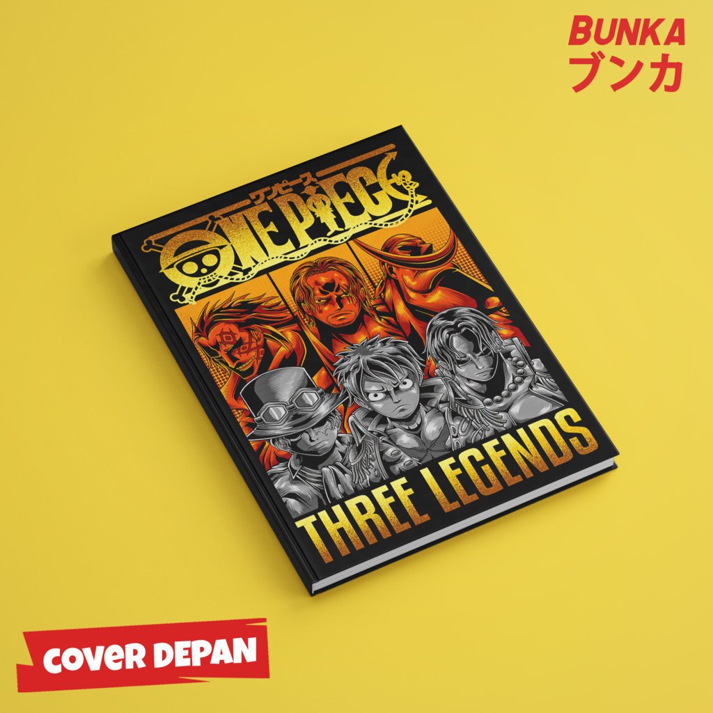 

Note Book Aesthetic Anime One Piece Ace Sabo Luffy ASL Brother Legends Design Hardcover A5 Buku Tulis Catatan Notes Agenda Planner Jurnal vintage buku catatan story book kado anniversary valentine cowok cewek murah