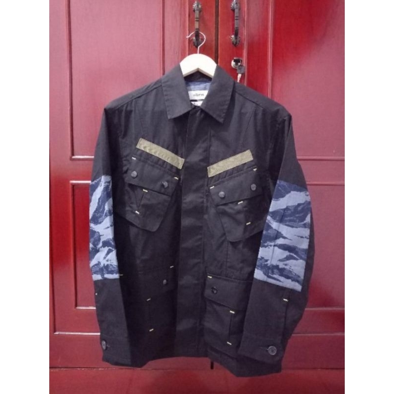 Elhaus Jungle Jacket Ripstop Indigo Tiger Camo Black