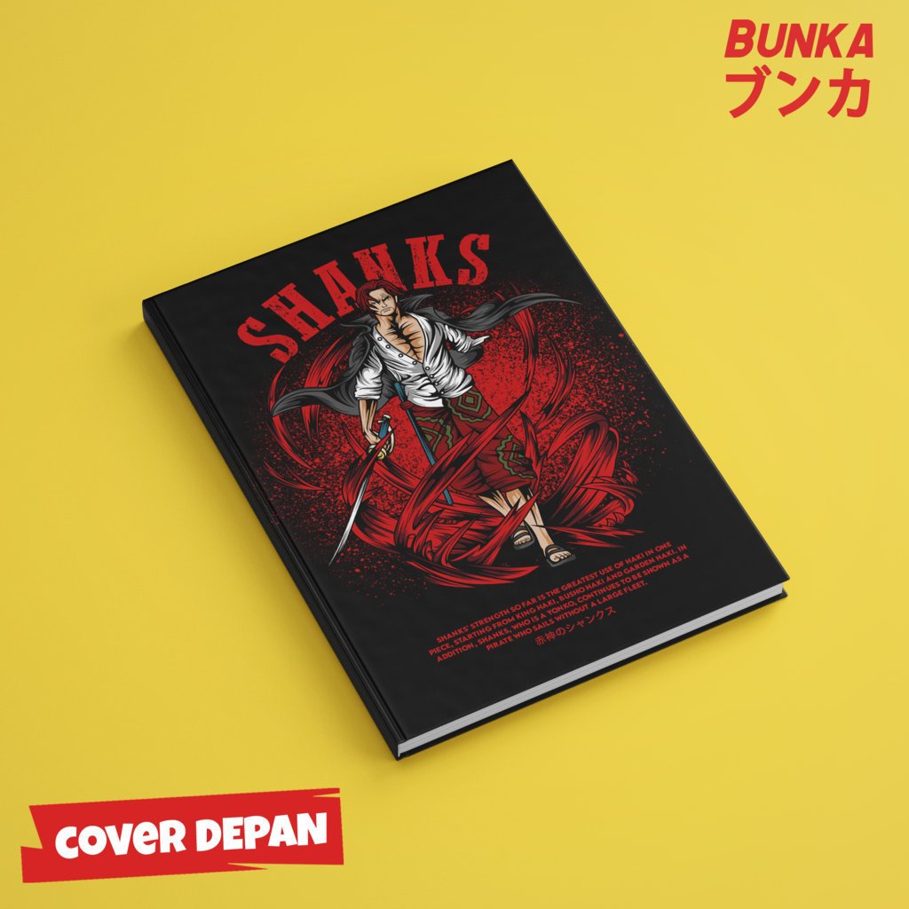 

Note Book Aesthetic Anime One Piece Akagami no Shanks Design Hardcover A5 Buku Tulis Catatan Notes Agenda Planner Jurnal vintage buku catatan story book kado anniversary valentine cowok cewek murah