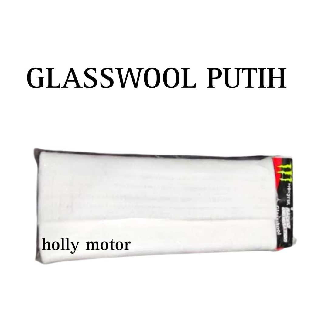 PEREDAM KNALPOT GLASSWOOL PUTIH MONSTER