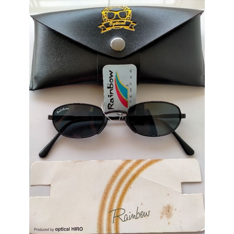 John Lennon vintage sunglasses/vintage sunglasses 70sBrand: Rainbow 1048
Full tag logo brand
Frame b