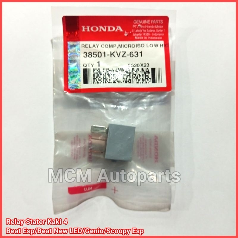 Relay Stater Kaki 4 KVZ Beat Fi Esp / Genio / Scoopy Esp AHM ORI