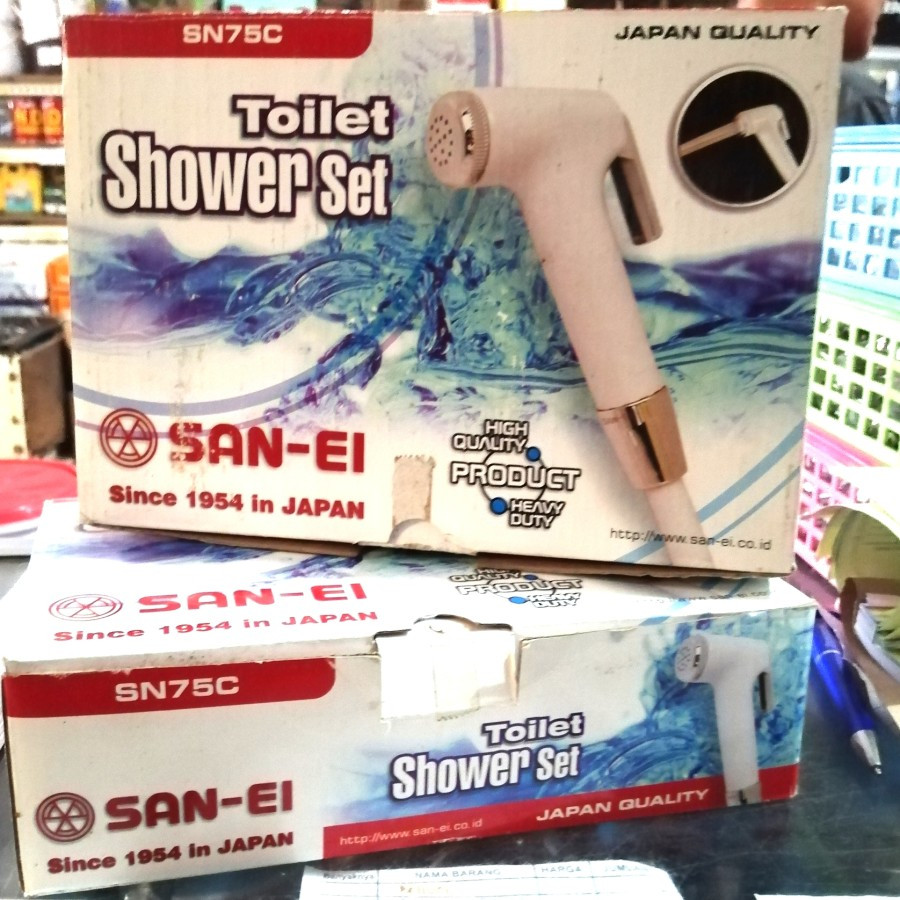 Jet Shower Set Toilet Kran Jet Shower san ei sn75c Original White San-Ei