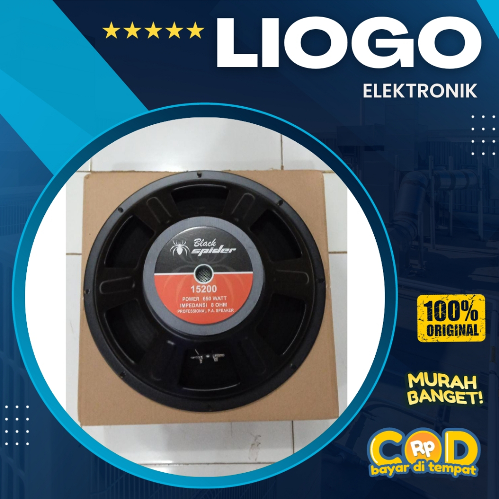 Speaker Black Spider 15 Inch 15200 Fullrange Black Spider 15 Inch BS 15200