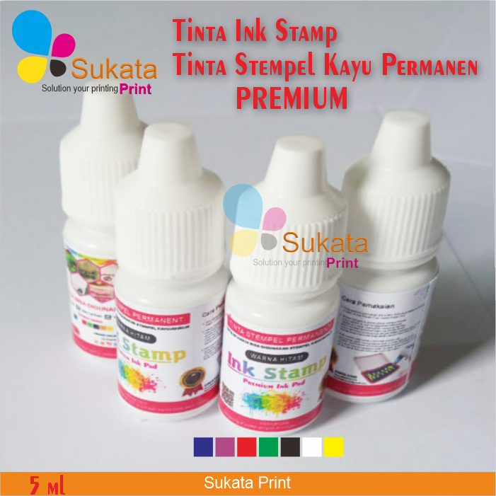 

Tinta Stempel Permanen Ink Stamp Isi 5ml | Tinta Stempel Permanet
