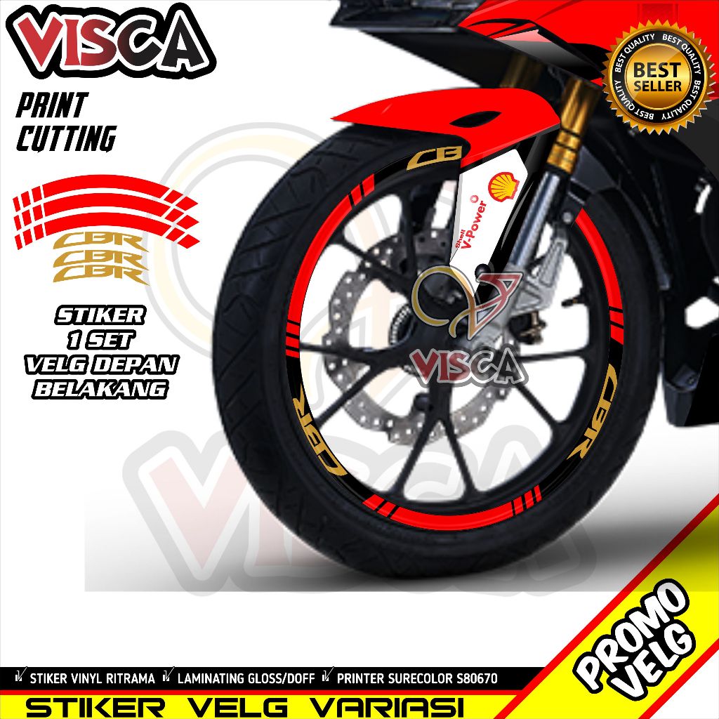 Stiker Velg List Velg Motor Stiker Velg CBR 150R Variasi CBR 150R 02