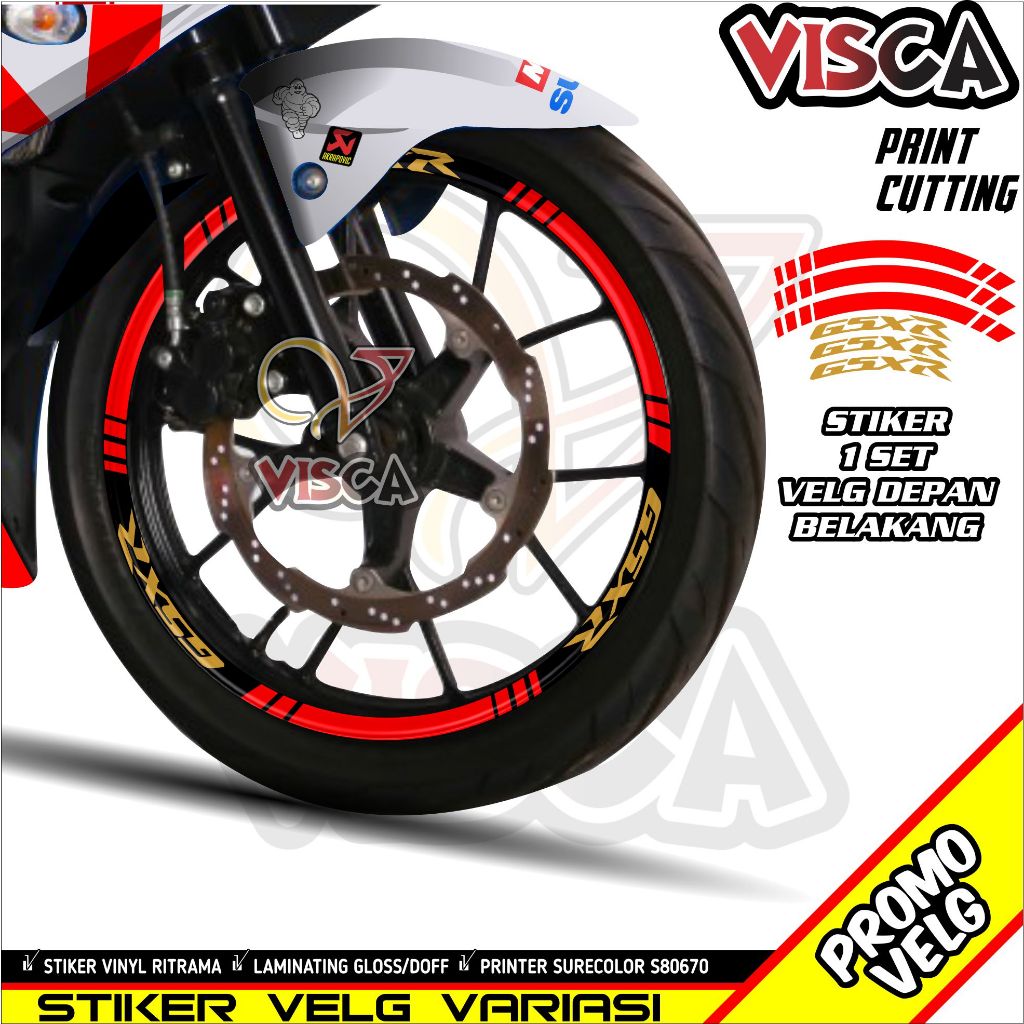 Stiker Velg List Velg Motor Stiker Velg GSX R  Variasi GSX R 2