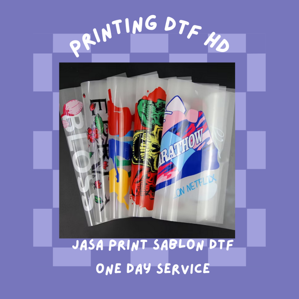 Cetak Sablon DTF A4 | A3 |  dan Meteran 58cm | Sablon Setrika | Sablon Satuan | Mesin Large Format 5