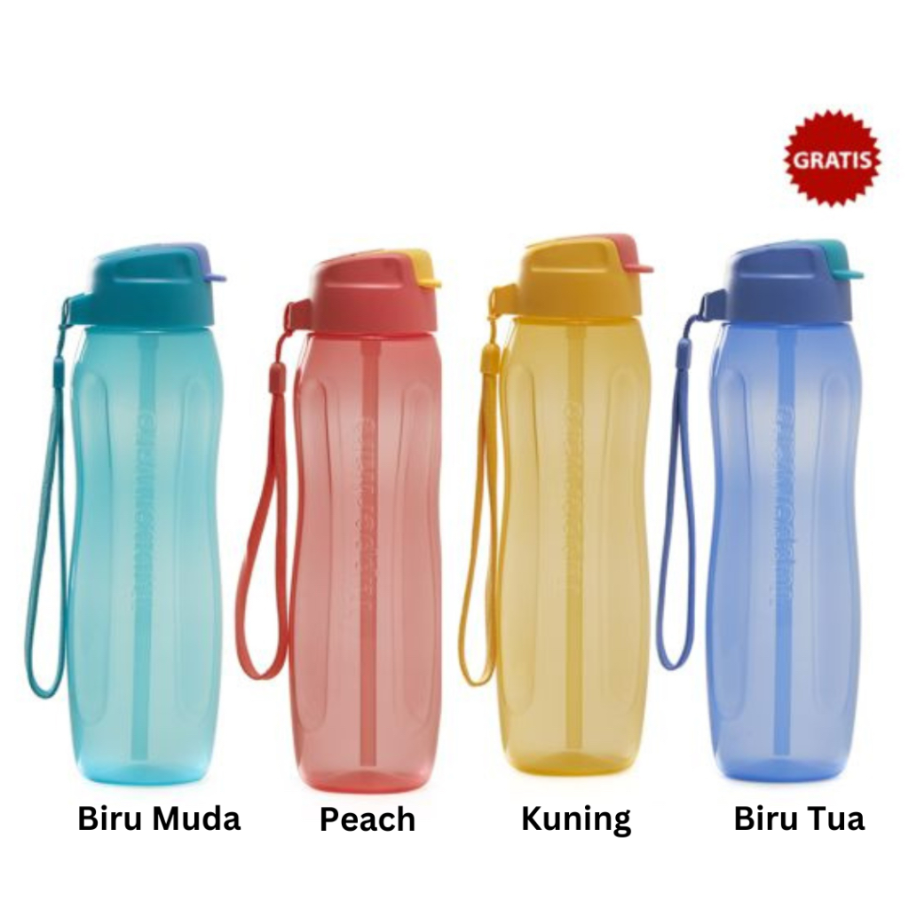 Extreme Bottle 750ml with Straw / Botol Minum Tupperware Original Termurah