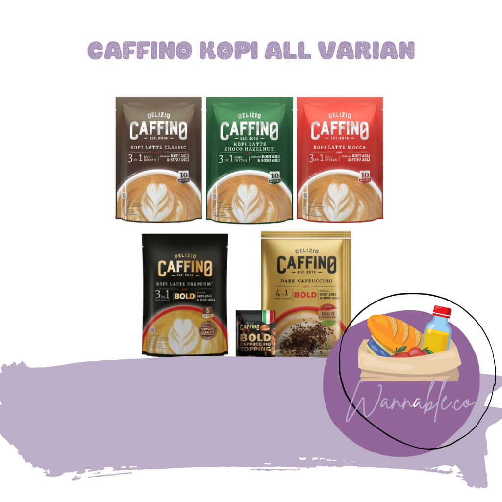 

KOPI CAFFINO 3IN1 MOCCA, CLASSIC, HAZELNUT RENCENG ORIGINAL TERMURAH