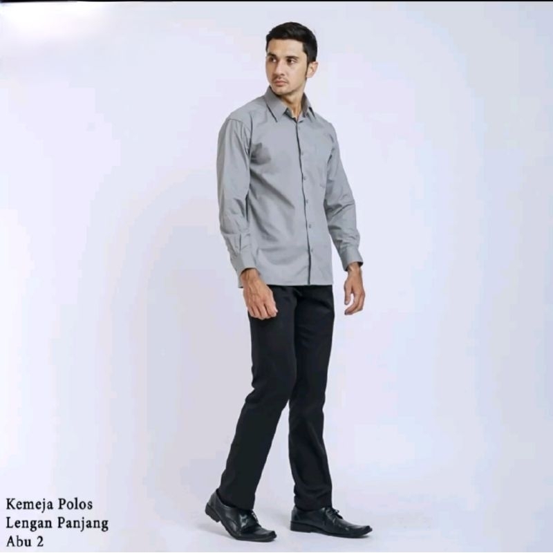 Kemeja Pria Kemeja BOSS Lengan Panjang Regular Polos