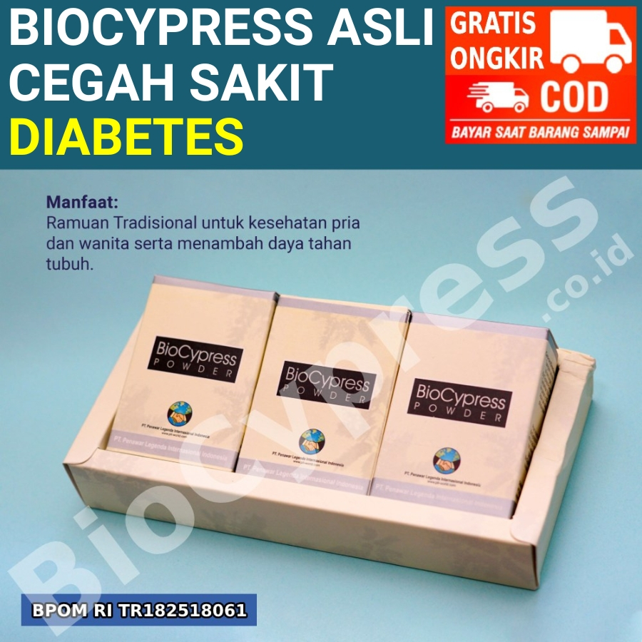 BioCypress Original Obat Herbal Sakit Diabetes isi 18 Saset  Powder Bio Cypress