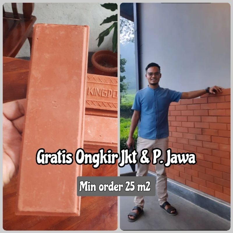 Bata tempel expose type Bevel/Pingul  Free Ongkir Area Jkt dan P Jawa