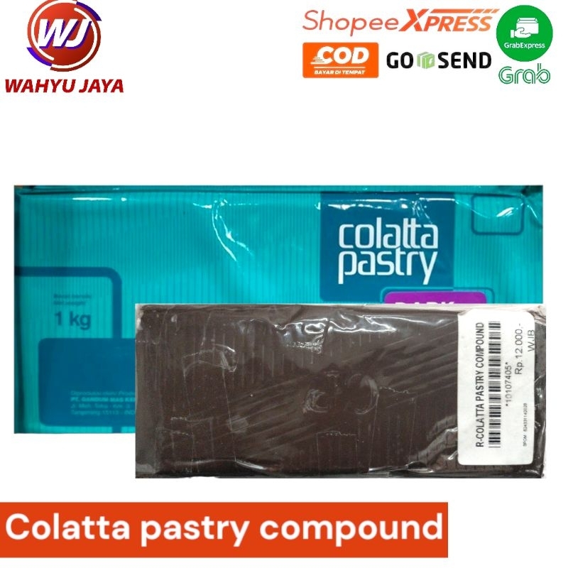 

Colatta pastry compound dark 250gram