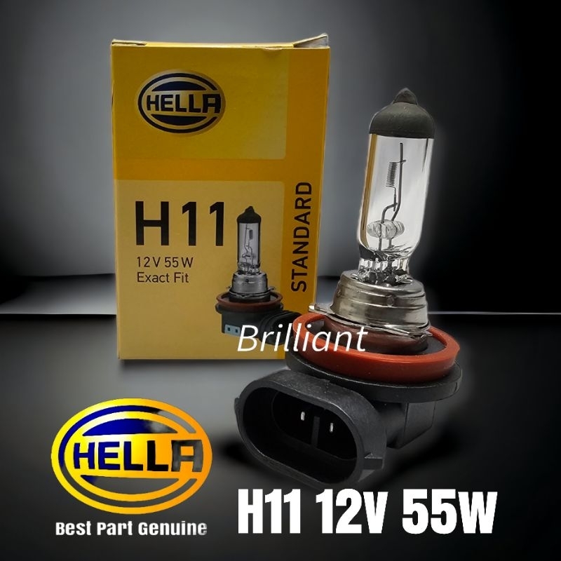 Bohlam Lampu Halogen Standart - Hella Original - H1 H3 H7 H8 H9 H11 HB3 HB4 HIR2 / 9005 9006 9012