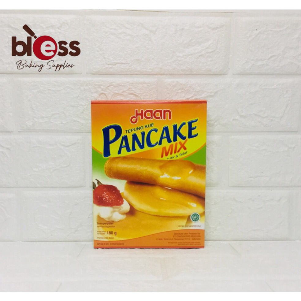 

PAKET LENGKAP>>> HAAN PANCAKE MIX 150-180GR / TEPUNG PREMIX PANCAKE