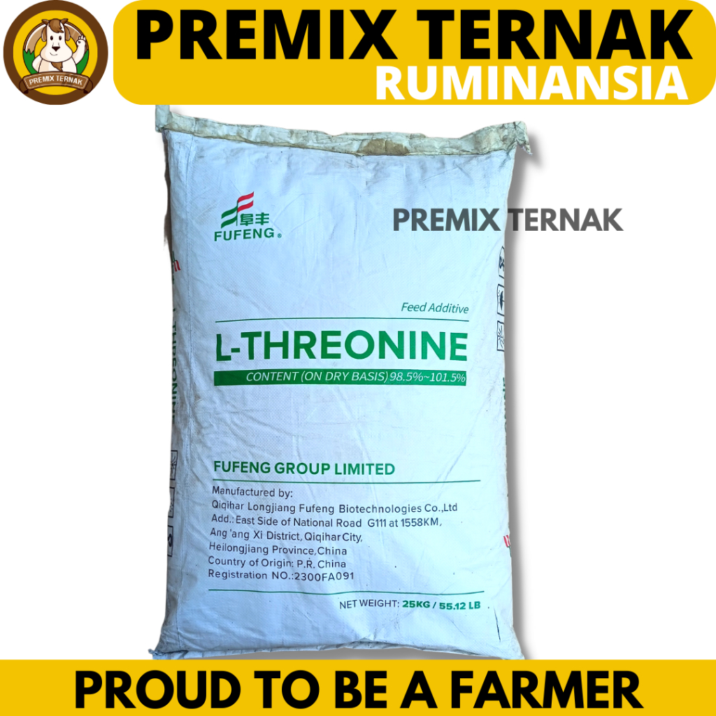 THREONINE 1 KG FUFENG - L Threonine Treonin Threonin Asam Amino Esensial Hewan Ayam Babi Bebek Puyuh