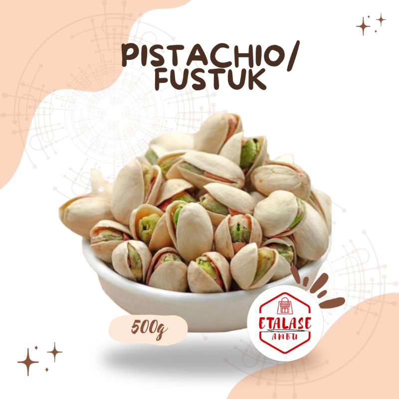 

[BISMILLAH] Pistachio 500g | kacang ketawa | Fustuk | kacang Arab