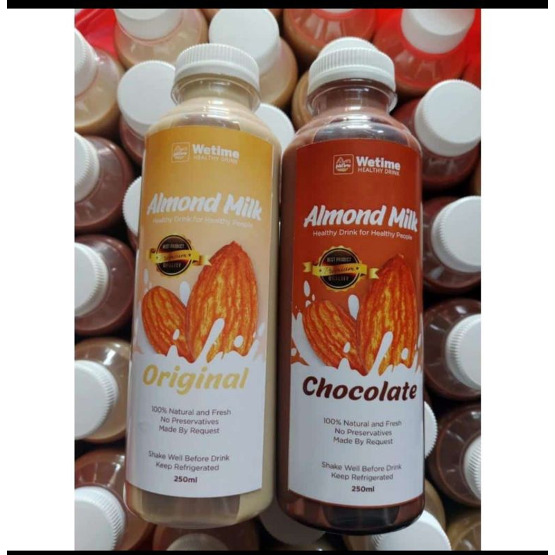 

Wetime Susu Almond / Almond Milk 250ml - Original & Cokelat