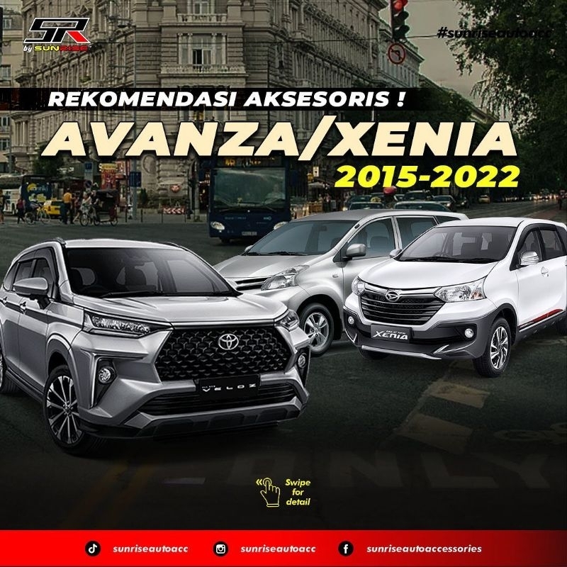 Bumper Depan Avanza Tanduk Rhino bumper depan Avanza Xenia Veloz 2022-2023 Rhino Sunrise With Led