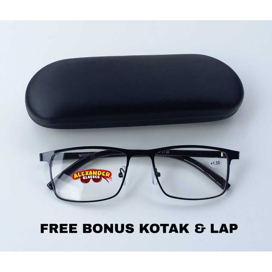 Terbaru Kacamata Baca Umur Lanjut Usia Cocok Untuk Orang Tua Frame Sporty Elegant Dan Trendy Titaniu