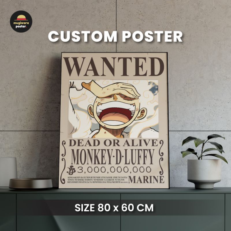 Poster Custom + Bingkai Fiber Frame 80x60 cm