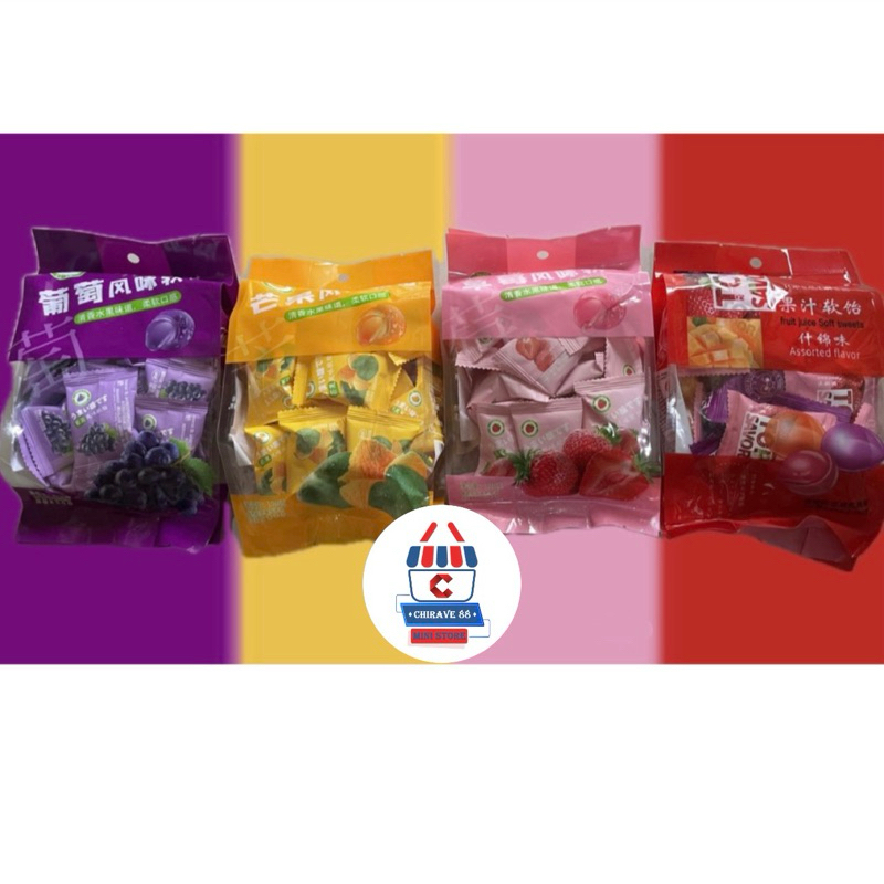 

Chen Liang Ji - Permen Jeli Aneka Rasa (Stroberi, Anggur, Nanas, Mangga, Melon) (Assorted Flavor Jelly Candy) 320g