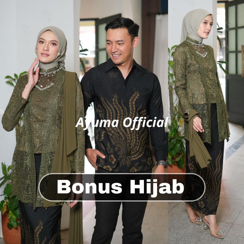 Kebaya Couple Kemeja Batik Kebaya Kinara Modern Kebaya Wisuda Lamaran Baju Tunangan