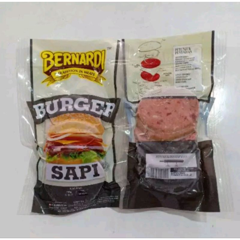 

Bernardi Burger Sapi Isi 6 / 250gr