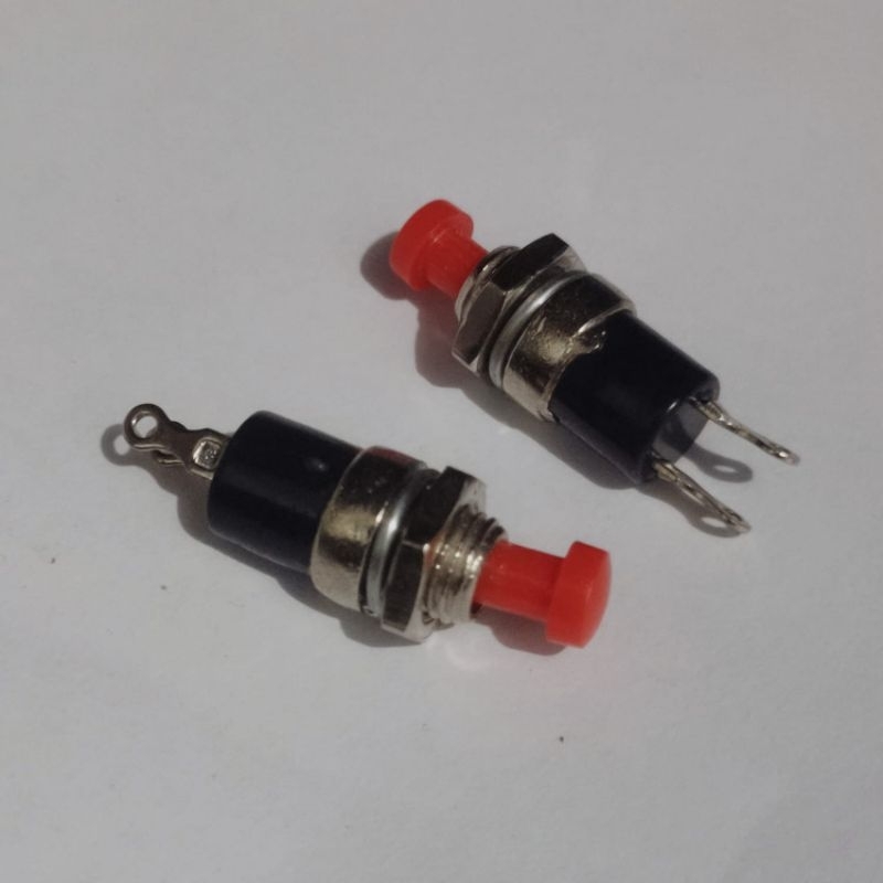Push Button Tombol Tekan On Lepas Off Merah Momentary