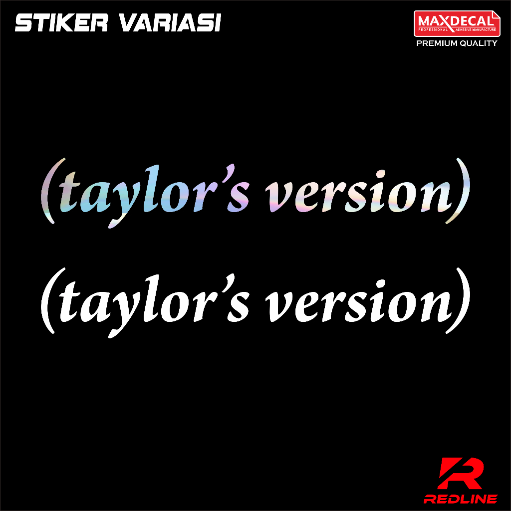 

Stiker taylor's version taylor swift Cutting