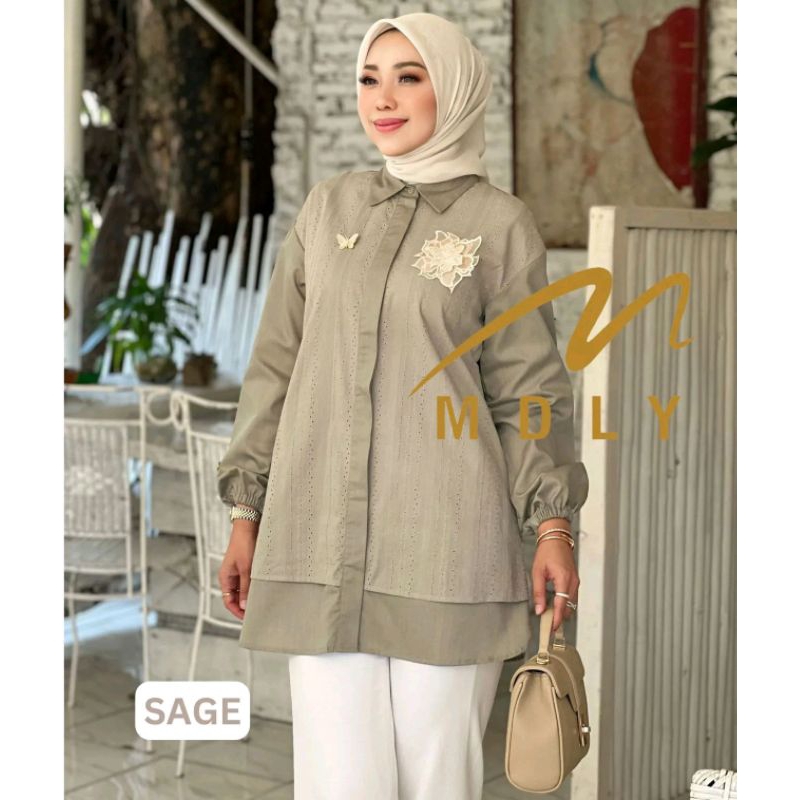 MDLY SYANA SHIRT ATASAN WANITA KEMEJA BY MDLY