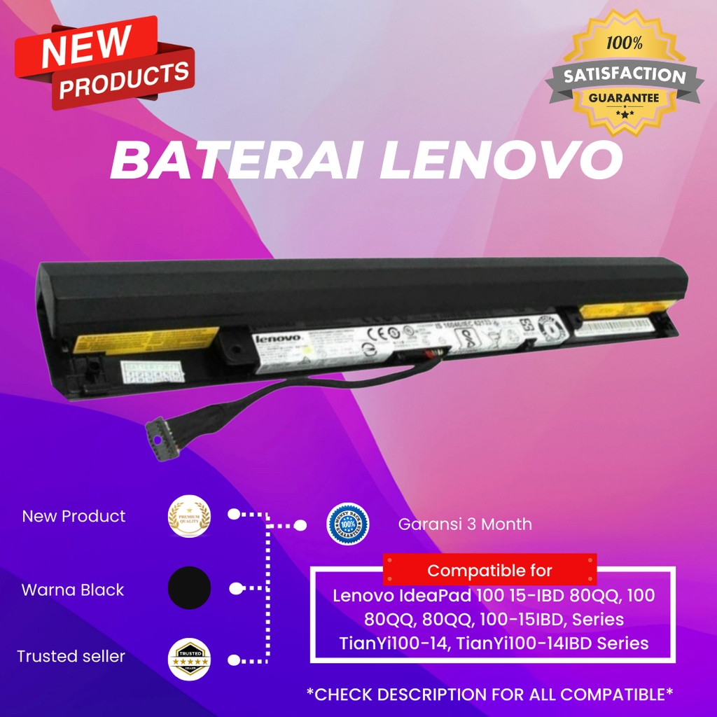 Baterai Laptop lenovo ideapad 110-14isk 110-15ibd ORI