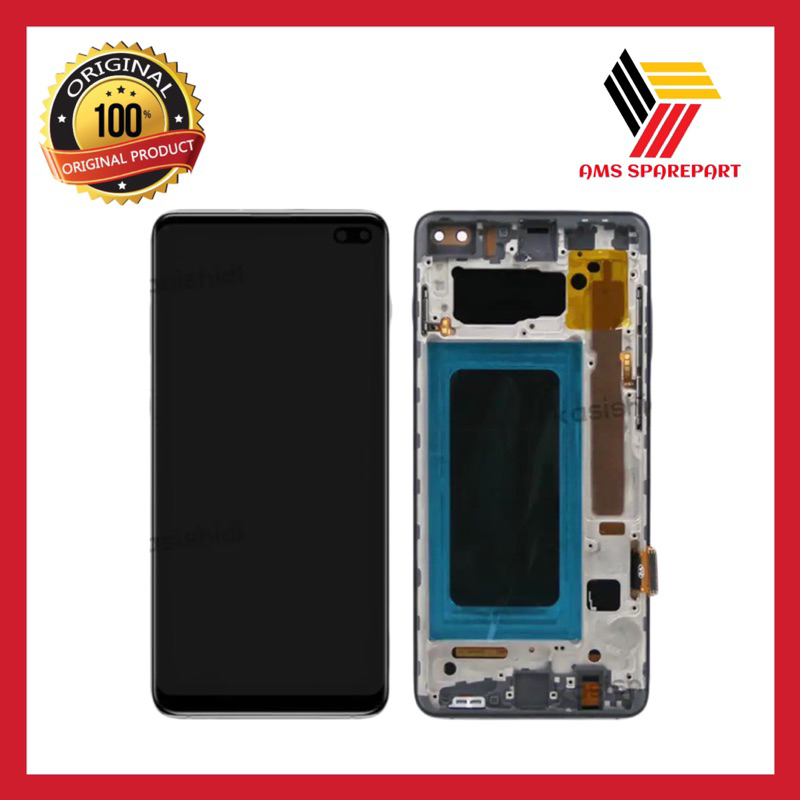 LCD TS Samsung S10+ / S10 / G975 Plus Fullset Frame / LCD Samsung S10 Plus