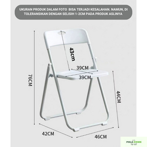 Pola CY3223 Kursi Lipat Plastik Kursi santai Kursi Belajar Bangku Lipat Portable