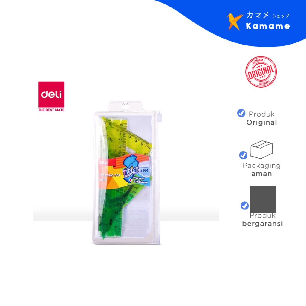 

Deli Ruler Set - Drafting Set twist @me H649 - Kamame