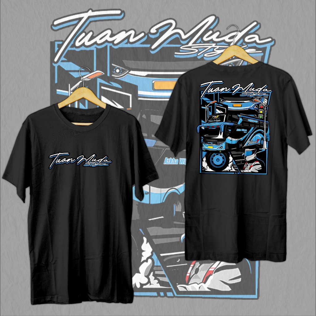 KAOS BUS TUAN MUDA STYLE AZKHA WIJAYA TRANS KAOS BUSMANIA
