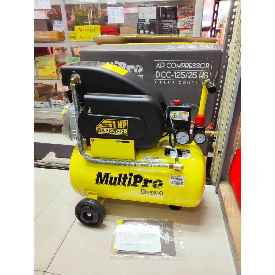 Kompresor angin udara listrik Multipro DCC 125 / 25 HS Compressor 1 HP
