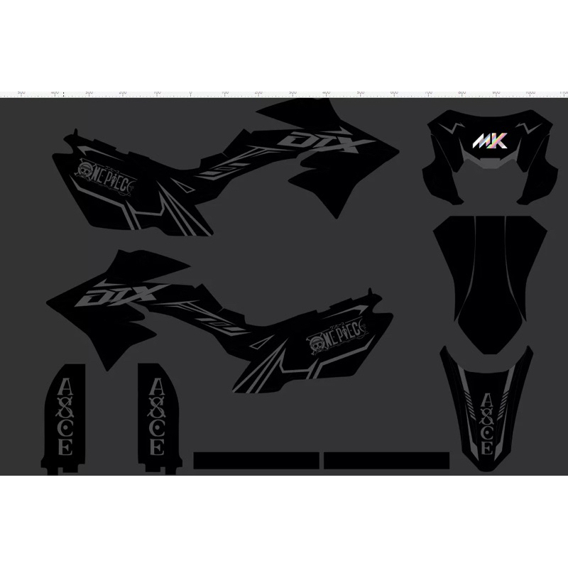 Decal Dtx KLX 150 DTRACKER Stiker New Dtracker 150 Striping Custom Klx 150 New Dtracker Custom Desai