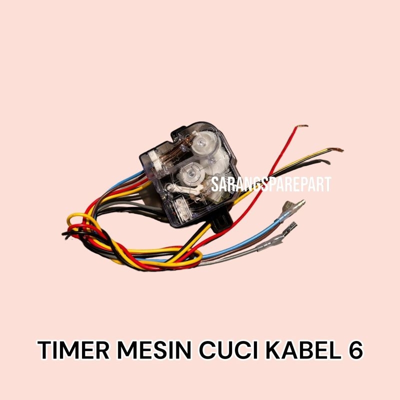 TIMER MESIN CUCI 6 KABEL / TIMER WASH MESIN CUCI 6 KABEL / TIMER MESIN CUCI 6 KABEL 2 TABUNG