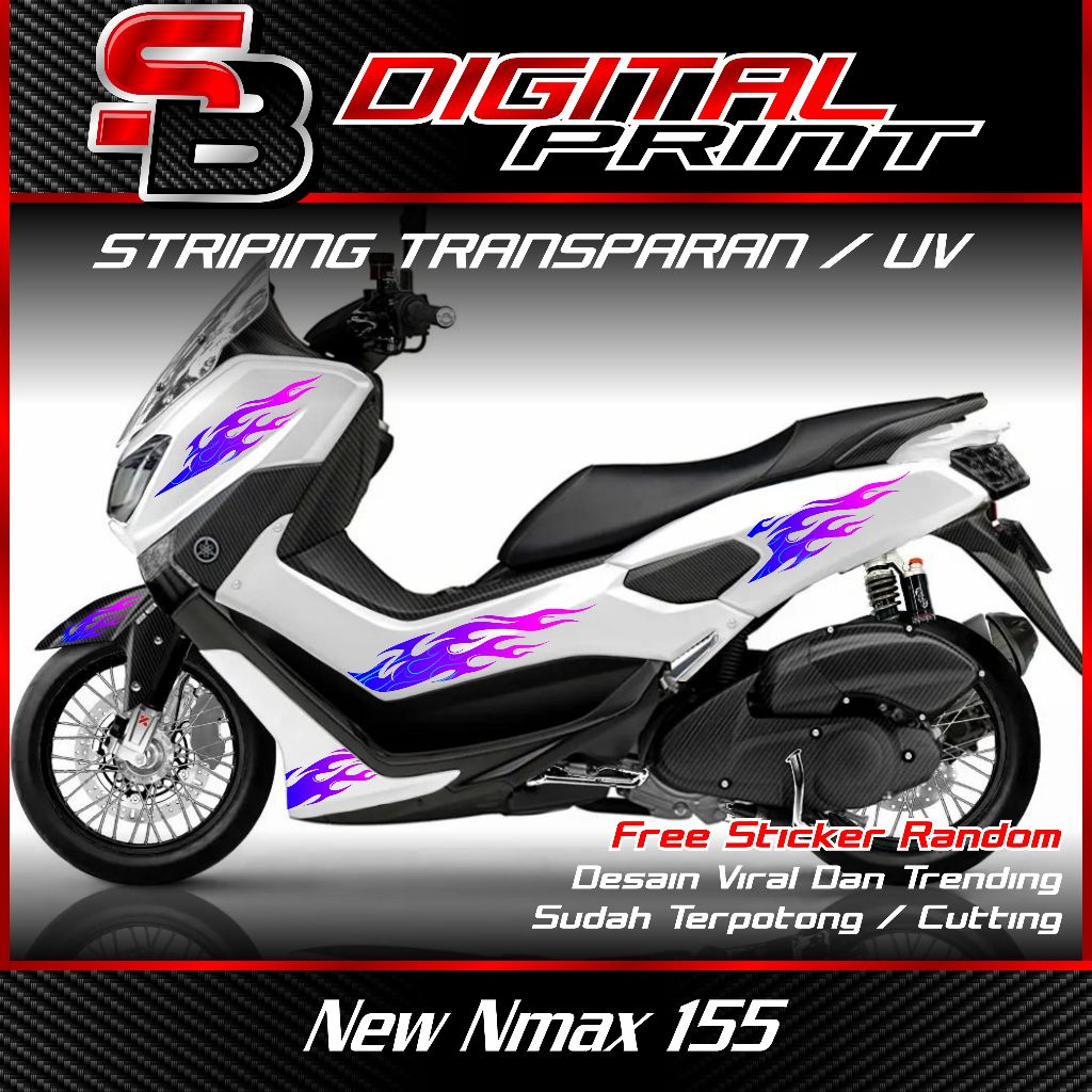 striping api nmax old - striping transparan nmax old