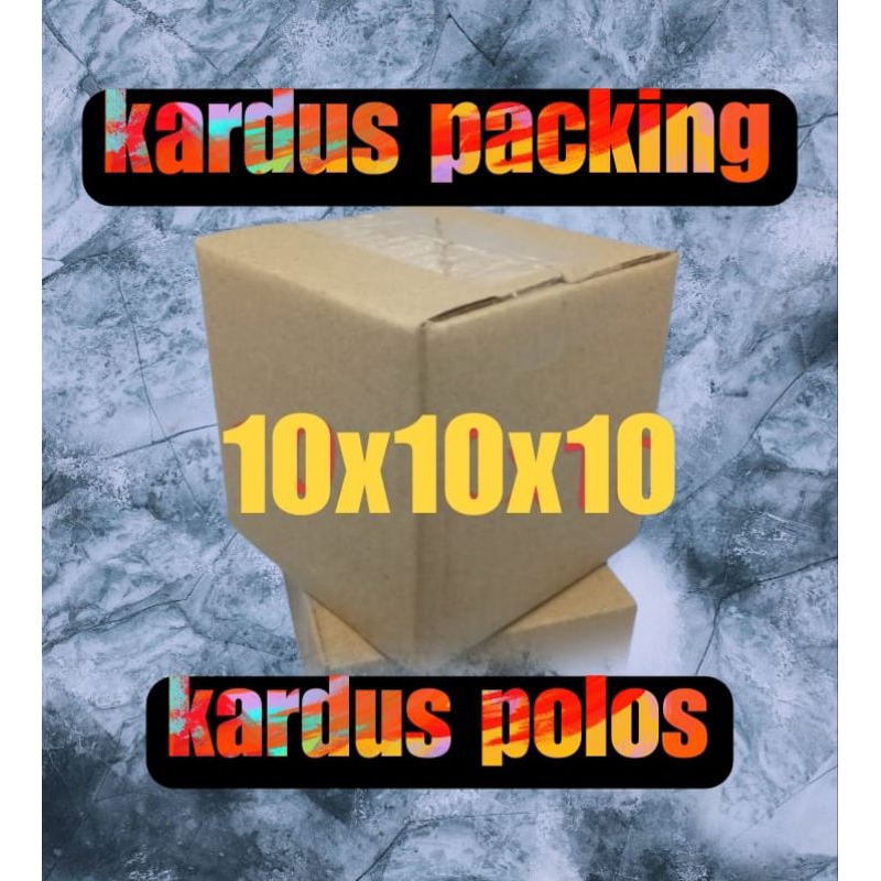 

kardus UK 10x10x10 kardus sedang kardus polos