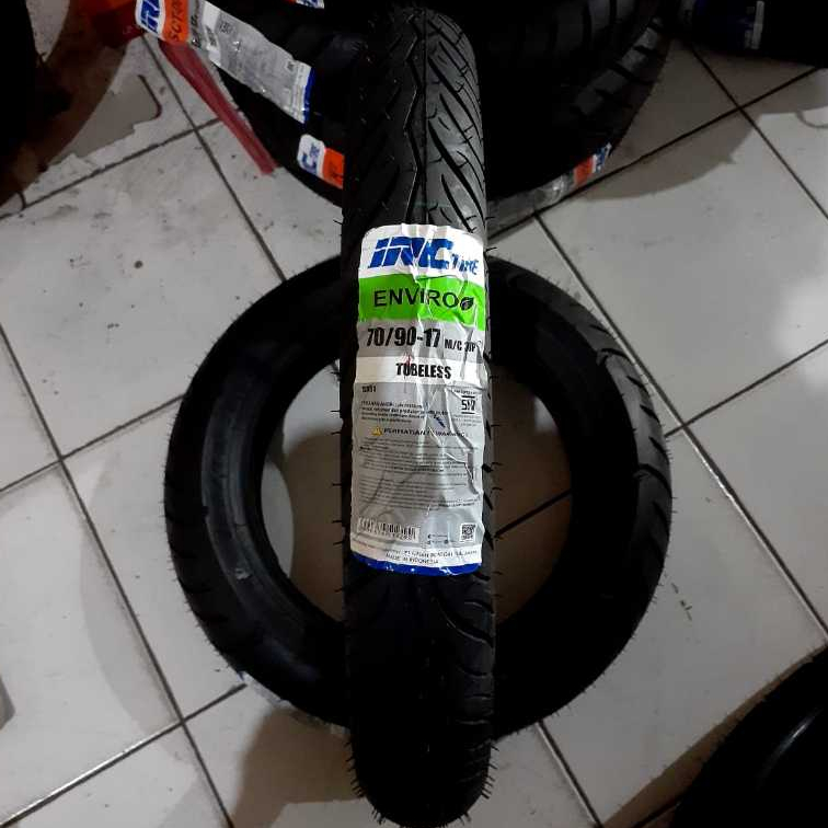 IRC Enviro NR91 70/90-17 Tubeless Ban Motor Depan Bebek All Free Pentil Supra SupraX SupraX125 Satri