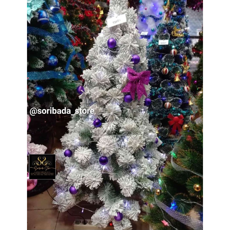 Pohon Natal Salju Premium Jamin Mewah dan Unik | Pohon Natal Salju | Pohon Natal | Dekorasi Natal | 