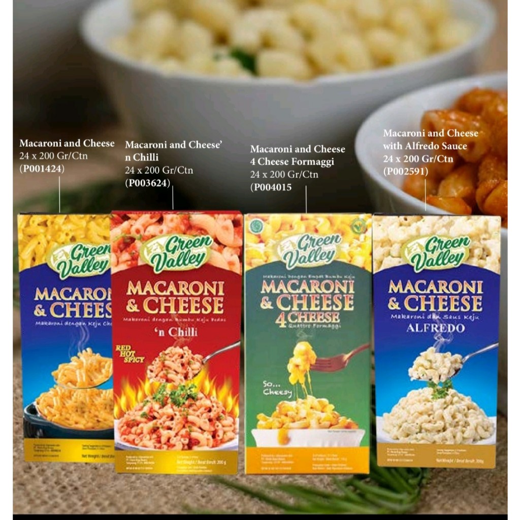 

GREEN VALLEY MACARONI & CHEESE 200 GR- PASTA