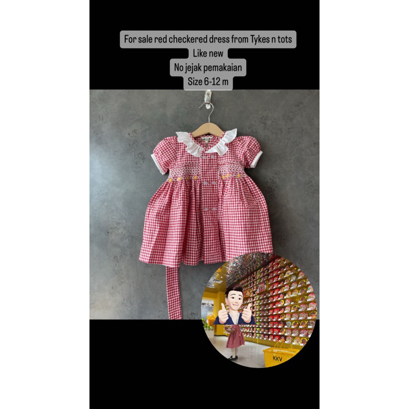 preloved TnT (Tykes n Tots) smocked dress